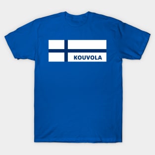 Kouvola City in Finnish Flag T-Shirt